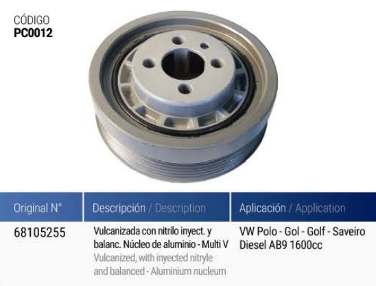 VOLKSWAGEN POLO-GOL D.AB9 1600-NUCLEO