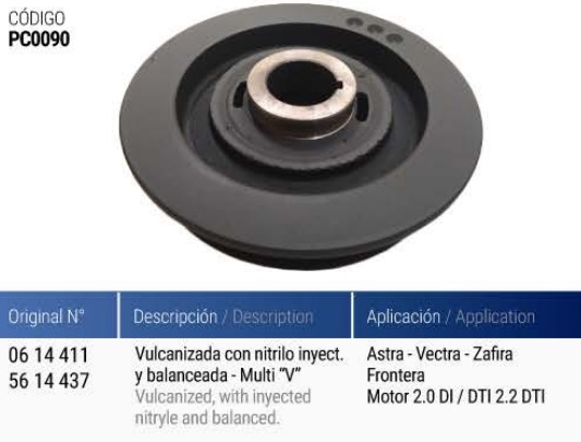 CHEVROLET ASTRA-VECT-ZAF-FRONT 2.0DI/TDI 2.2TDI -6 CAN