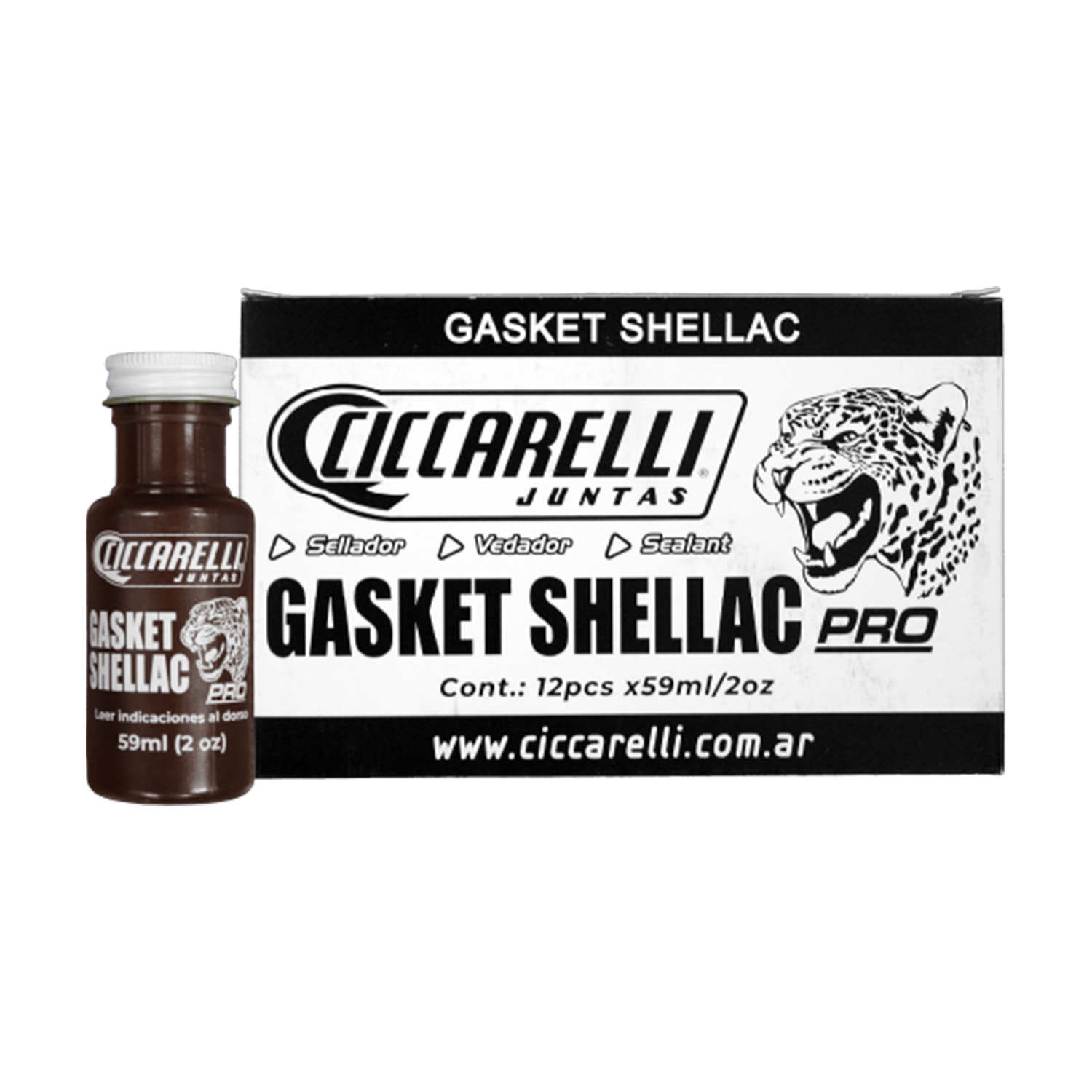 SELLADOR LIQUIDO GASKET SHELLAC MIEL 59ML xUNIDAD