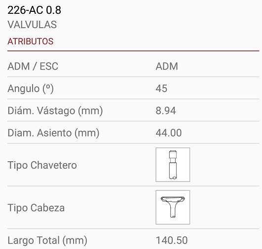 M.BENZ OM352-314-608 1114 8.95X44X140.50 TRABA ANCHA 45º