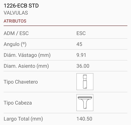 MERCEDES BENZ OM 314/352 9.93X36X140.5 TRABA ANCHA 45º