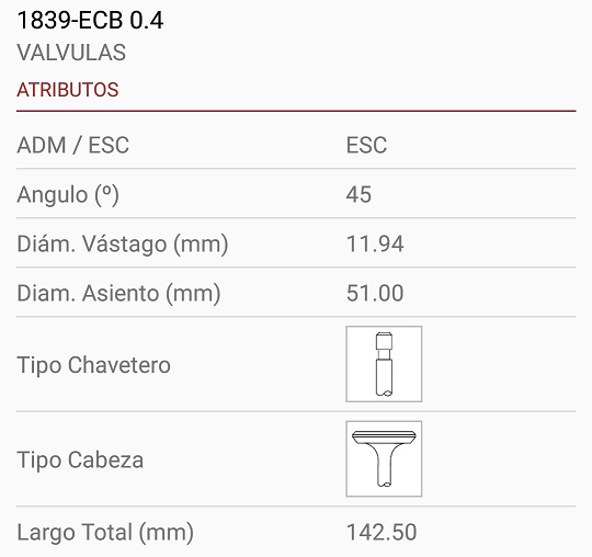 MERCEDES BENZ 0M447-LA/449-A 12X51X142.50 TRABA ANCHA 45º