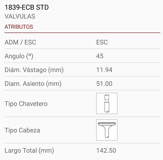 MERCEDES BENZ 0M447-LA/449-A 12X51X142.50 TRABA ANCHA 45º