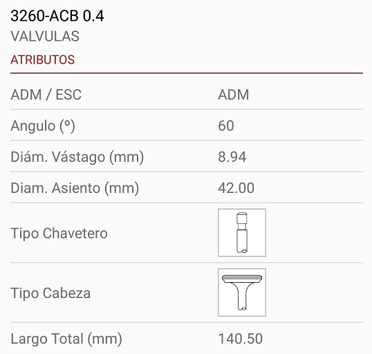 M.BENZ OM366A-LA 8.95X42X140.50 TRABA ANCHA 30º