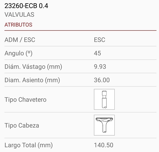 M.BENZ OM366A/LA 10X36X140.50 TRABA ANCHA 45º