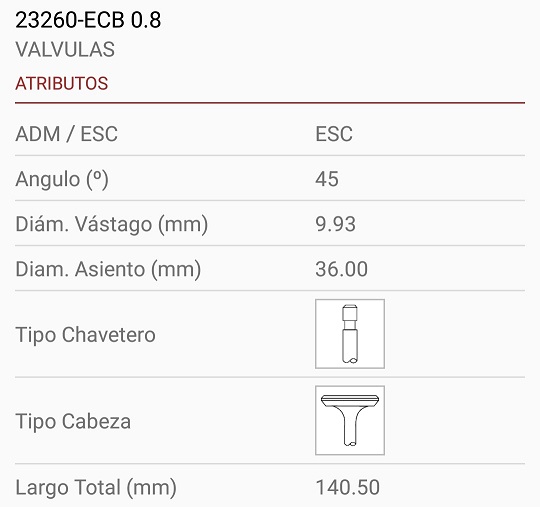 M.BENZ OM366A/LA 10X36X140.50 TRABA ANCHA 45º