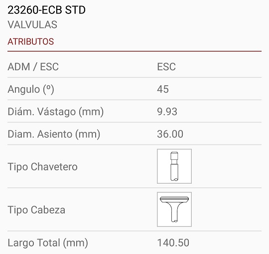 M.BENZ OM366A/LA 10X36X140.50 TRABA ANCHA 45º