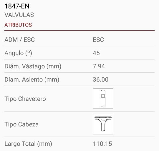 CHEVROLET LUV 2.3 4ZD1 8X36X110 RAN. ANCHA 45º