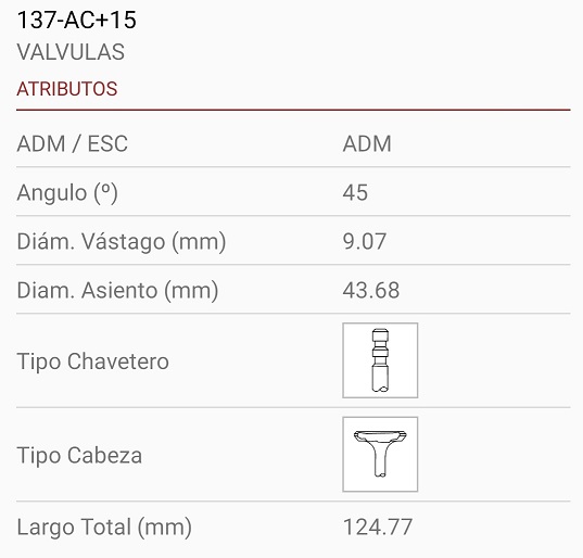 CHEVROLET 400-230-250 9X44X125 2R. 45º