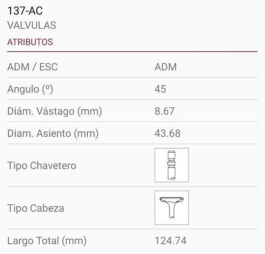 CHEVROLET 400-230-250 8.75X44X125 2R. 45º
