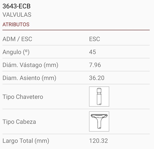 CHEVROLET LUMINA 3.1 V6 8X36X120 1R. 45º