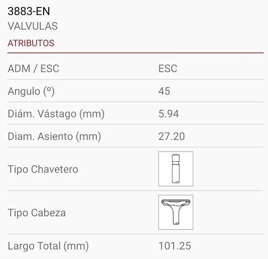 CHEVROLET AVEO 1.6 16V 6X27X101 1R. 45º