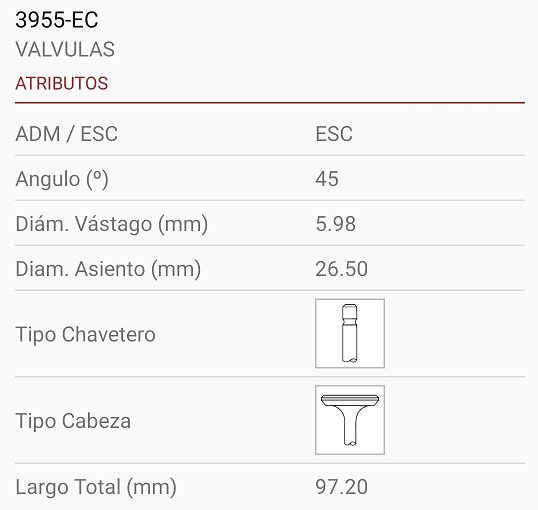 CHEVROLET ASTRA  VECTRA 1.7 16V TDI 6X26X97 1R. 45º