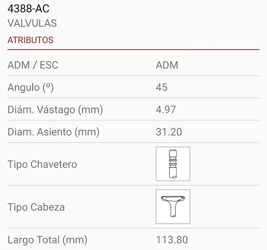 CHEVROLET TRACKER CRUZE  ECOTEC 1.8 16V 5X31X114 3R. 45º