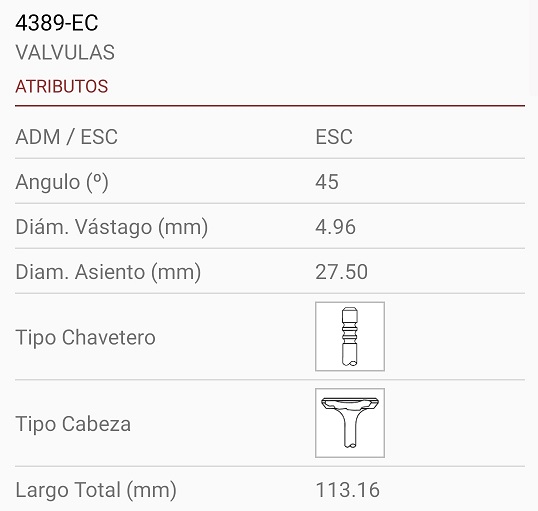 CHEVROLET TRACKER CRUZE  ECOTEC 1.8 16V 5X28X113 3R. 45º