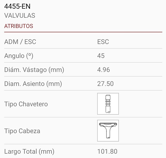 CHEVROLET  CRUZE TRACKER 1.8 16V 5X27X102 45º 3R