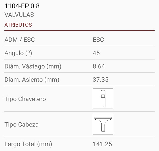 BEDFORD 350 DIESEL 65/77 8.70X37X141 TRABA ANCHA 45º
