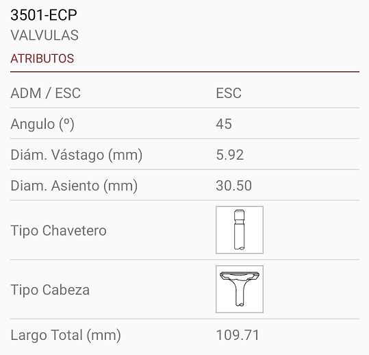 CHRYSLER NEON  2.0 16V 6X30X110 1R. 45º