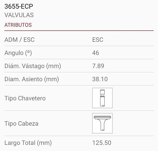 CHRYSLER AMC 150 2.5 8X38X125 TRABA ANCHA 45º