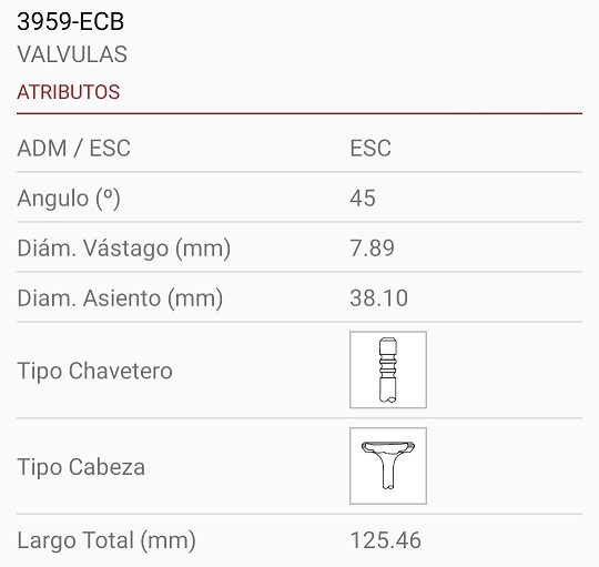 CHRYSLER STRATUS  2.5 8X38X125 3R. 45º