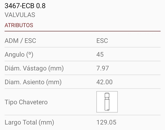 CUMMINS SERIE BT B 8X42X129 45º 1R