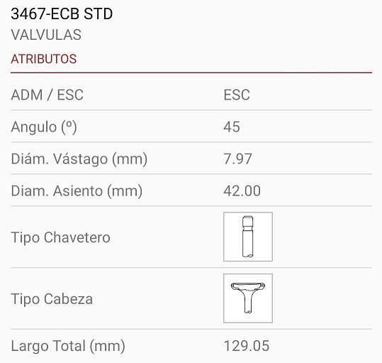 CUMMINS SERIE BT B 8X42X129 45º 1R