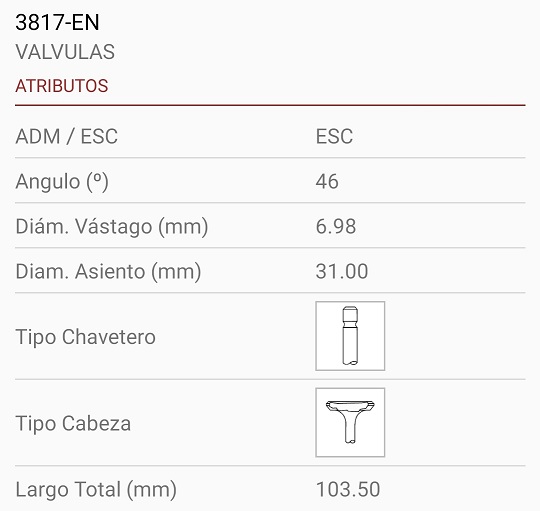 DAEWO LANOS 1.4/1.5 7X31X104 1R. 46º