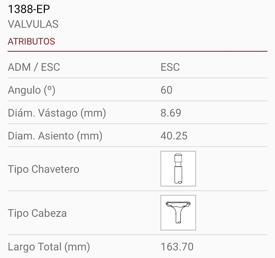 DETROIT DIESEL 71 8.70X40X164 1R. 30º
