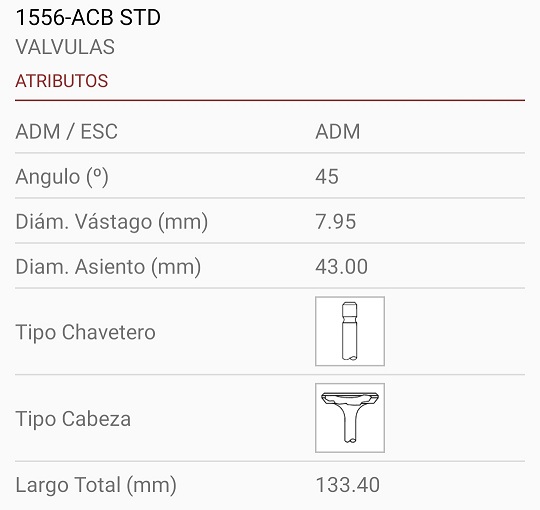 DEUTZ 913 ASPIRADO Y TURBO 8X43X133 1R 45º