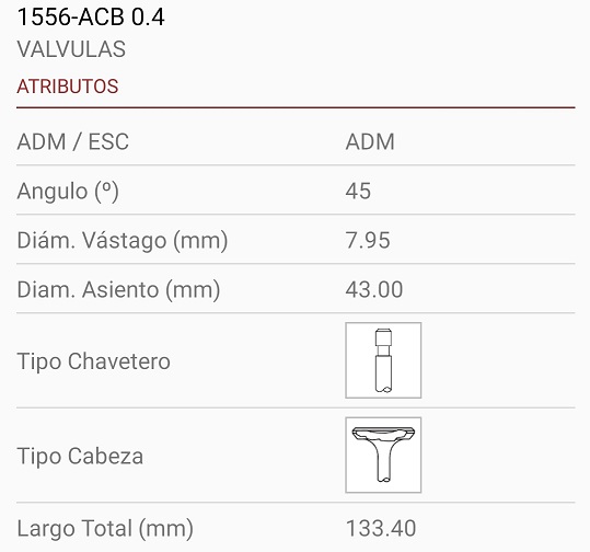 DEUTZ 913 ASPIRADO Y TURBO 8X43X133 1R 45º