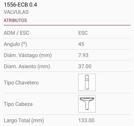 DEUTZ 913 ASPIRADO Y TURBO 8X37X133 1R 45º