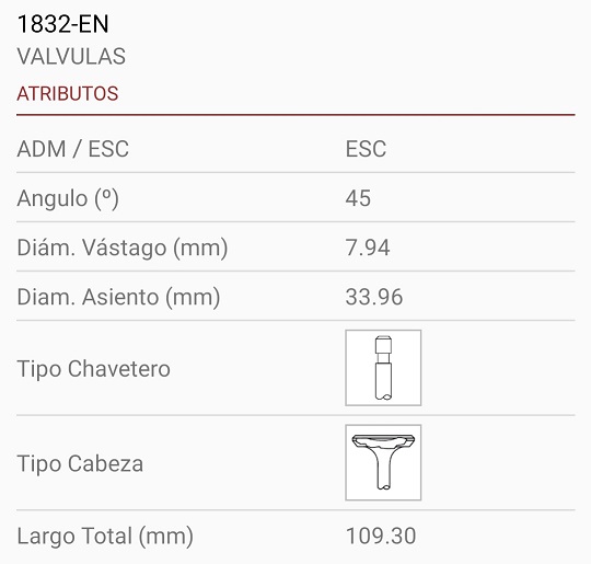 ISUZU LUV 1.8 G180 8X34X109 TRABA ANCHA 45º