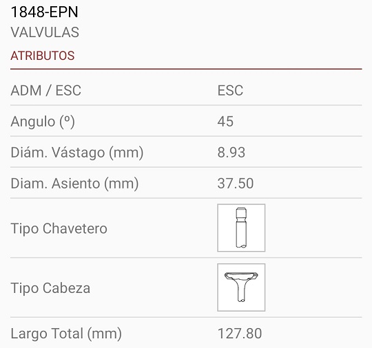 ISUZU 6BD1/4BD1T 9X37X128 1R. 45º