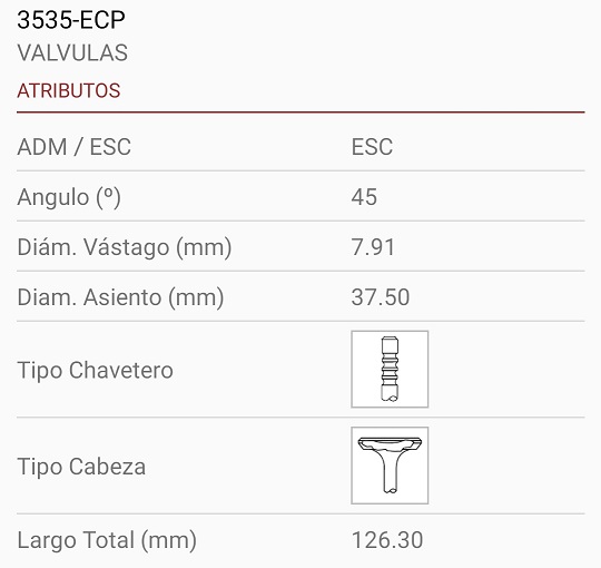 DODGE CHRYSLER CRAVAN 3.3 3.8 V6 8X37X126 4R. 45º