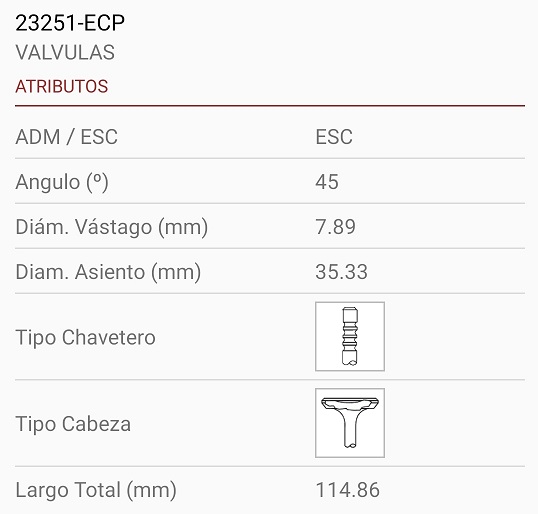 DODGE TUCK 135-153 8X35X115 4R. 45º