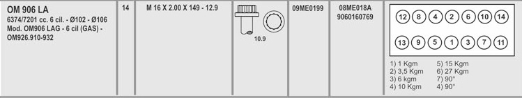 MERCEDES BENZ OM 904 906 16X2.00X149 (X14) CAB ESTRIADO EXTERIOR