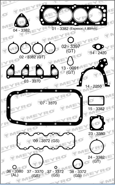 CHEVROLET CORSA AGILE CELTA PRISMA SUZUKI FUN 1.4 HASTA 2013 -ECONOFLEX - JMTC