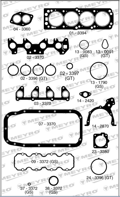 CHEVROLET MERIVA-CORSA II 1.8 8V FIAT PALIO SIENA STRADA PUNTO-JMTC