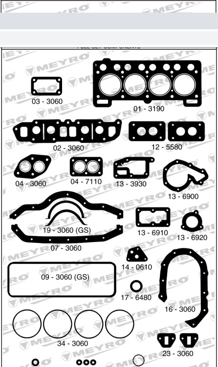 FORD ESCORT GOL SAVEIRO 1.6 1600 CHT-JMTC