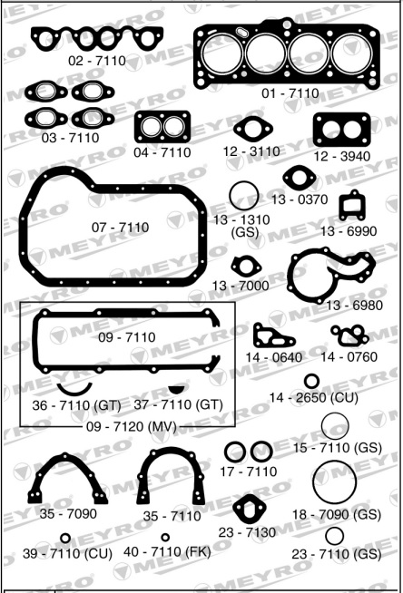 VOLKSWAGEN GACEL 1.6 1982/85 79.5 -JMTC