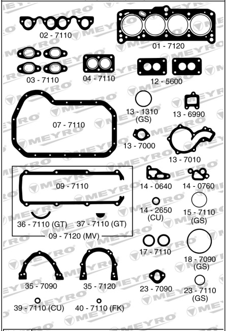 VOLKSWAGEN GACEL-SENDA-ESCORT 1600 (AUDI UN)-JMTC