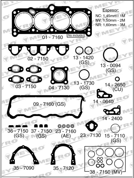 VOLKSWAGEN POLO GOLF SEAT IBIZA CORDOBA TOLEDO SURAN 1.9 SDI-TDI DIRECTA  AEY-AFN-JMTC