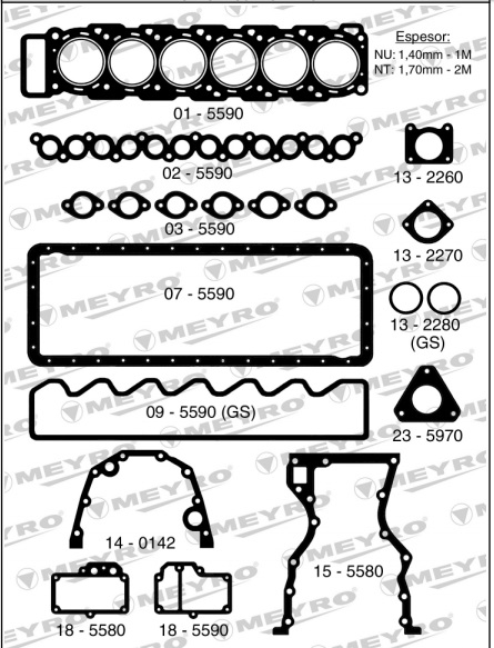 MWM 6.07 TD 18V SPRINT 4.2L 6CIL C/RETENES