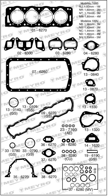 PEUGEOT 205-306 XUD7 1.8 8V XUD9 1.9 DIESEL -JMTC