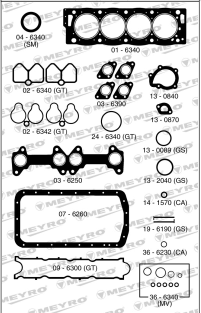 PEUGEOT 306 405 XU10J2 2.0 8V INYECCION C/RETENES