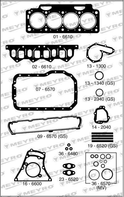 RENAULT 1.9 CHAMADE F2N 1.7 8V -CLIO F3N 1.7 C/RETENES-PRE
