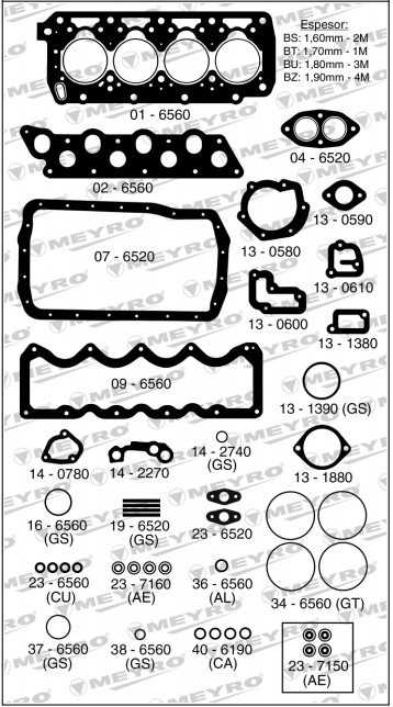 RENAULT 18 2.1 GTD-TRAFIC DIESEL C/RETENES
