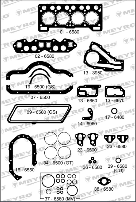 RENAULT TWINGO  1300 C3G 1.2 8V INYECCION C/RETENES -JMT
