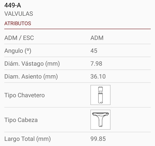 TOYOTA COROLA 1.2 3KC 8X36X100 TRABA ANCHA 45º