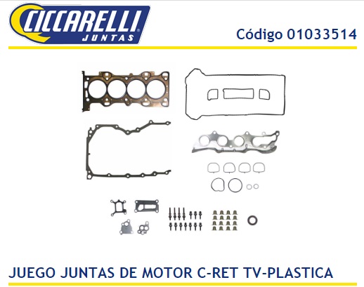 FORD MONDEO ECOSPORT DURATEC 2.0 16V RANGER 2.3 16V DURATEC NAFTA MAZDA C/RETENES -(G) (50-2602) -JMTC